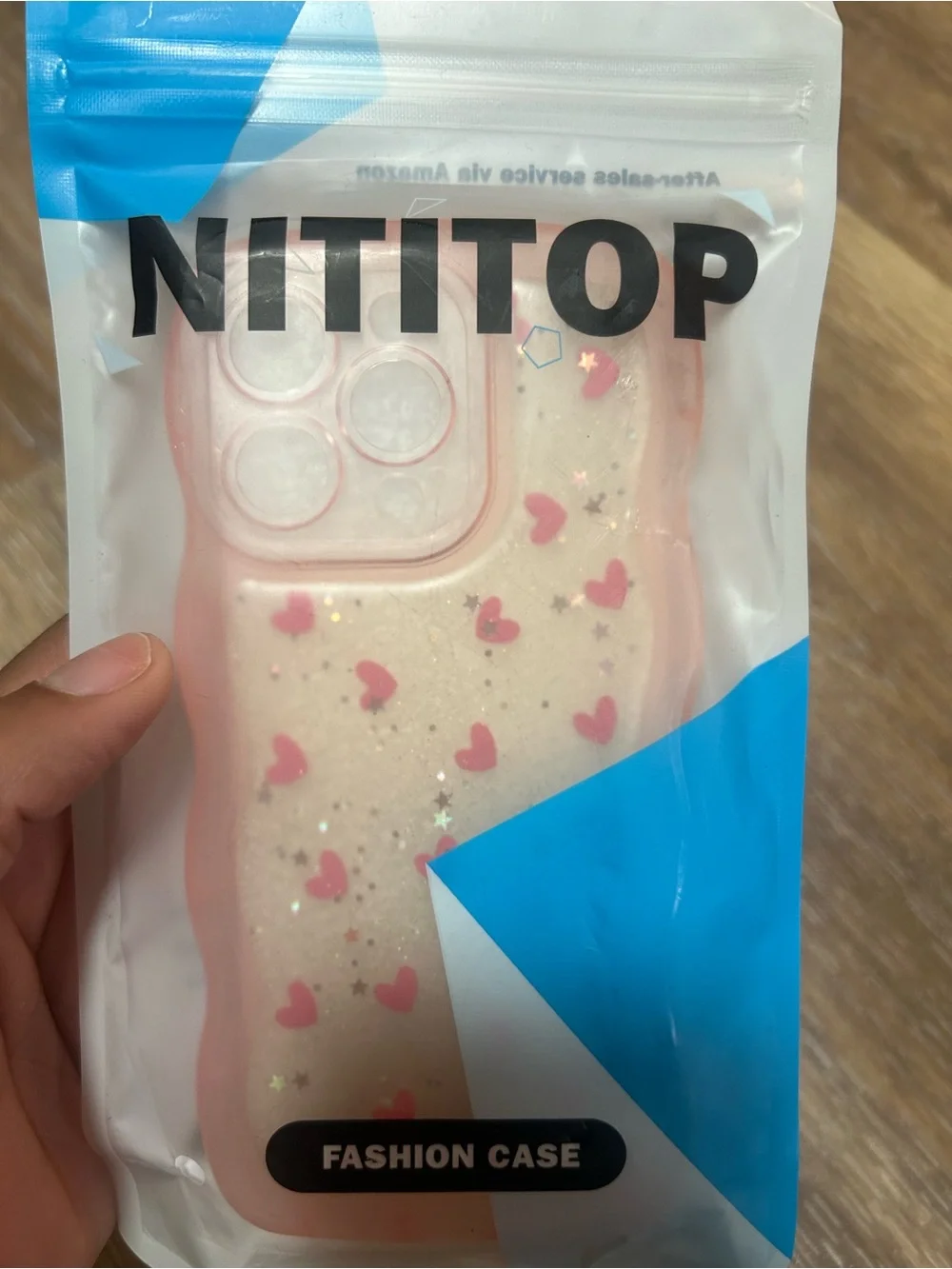 Pink Heart Glitter Phone Case
